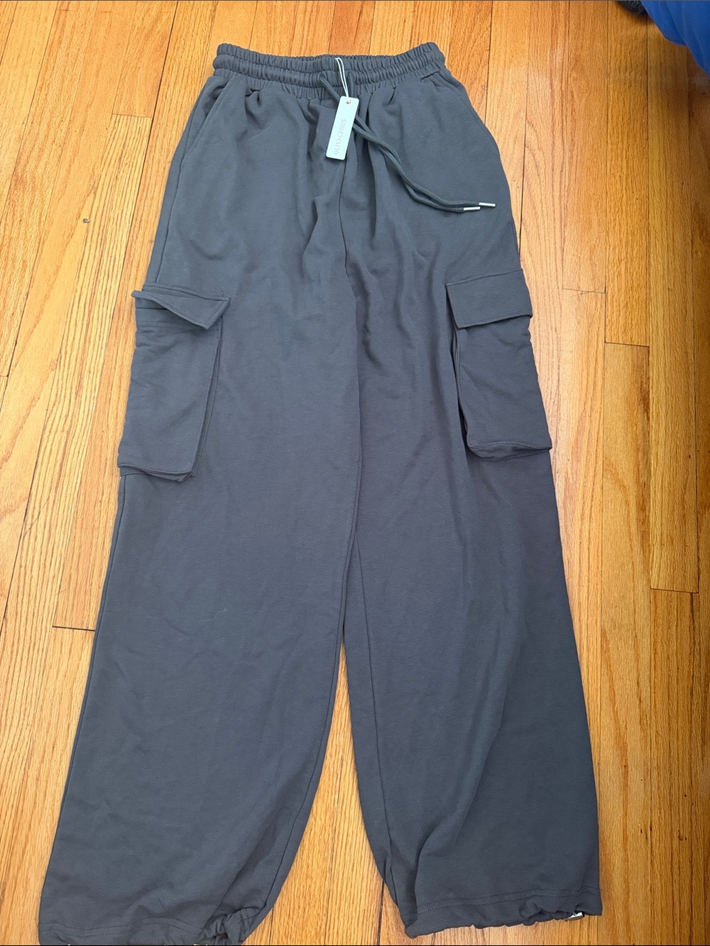 Olivaceous Dark Gray Cargo Jogger Pants